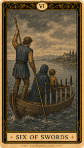 Six of Swords Tarot Card