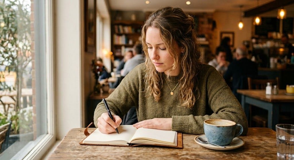 A woman reflecting on why she attracts emotionally unavailable men