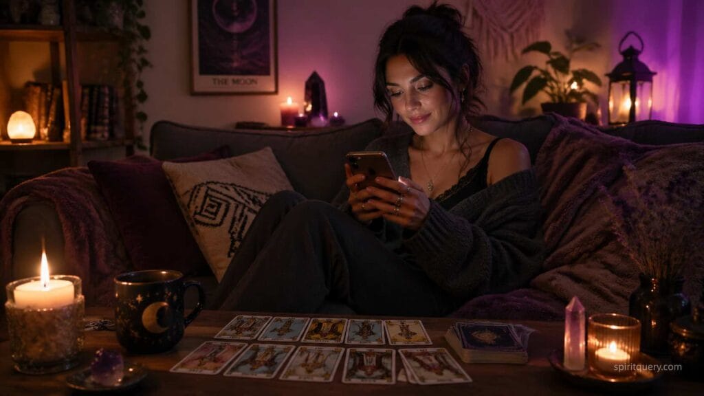Purple Garden psychic app review – mobile video reading experience for love and tarot guidance