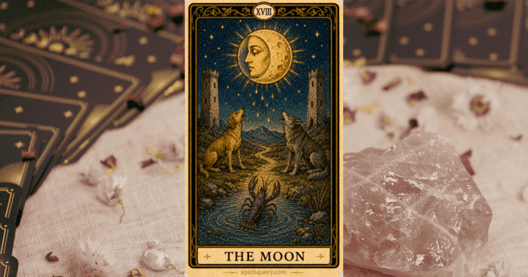 The Moon Tarot Card