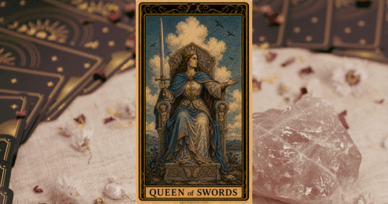 Queen of Swords Tarot Card
