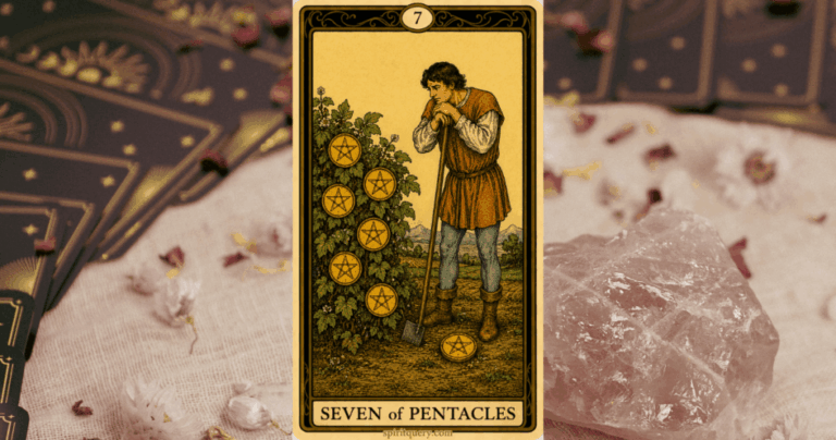 Seven of Pentacles Tarot Card