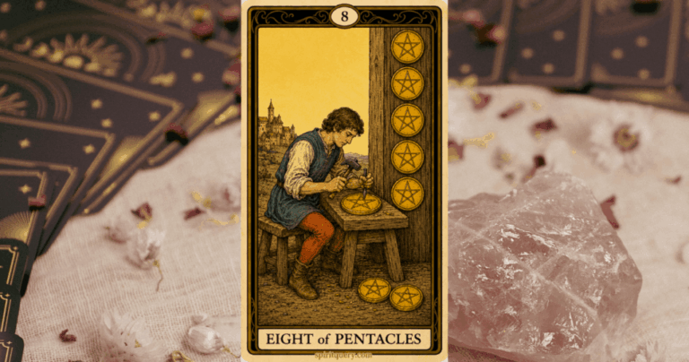Eight of Pentacles Tarot Card