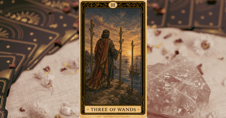  Three of Wands Tarot Card