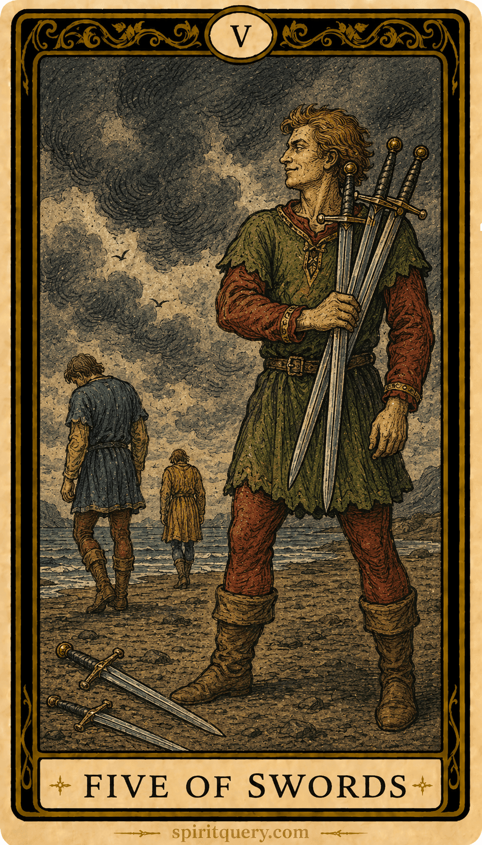 Five of Swords Tarot Card