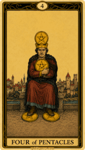 Four of Pentacles Tarot Card