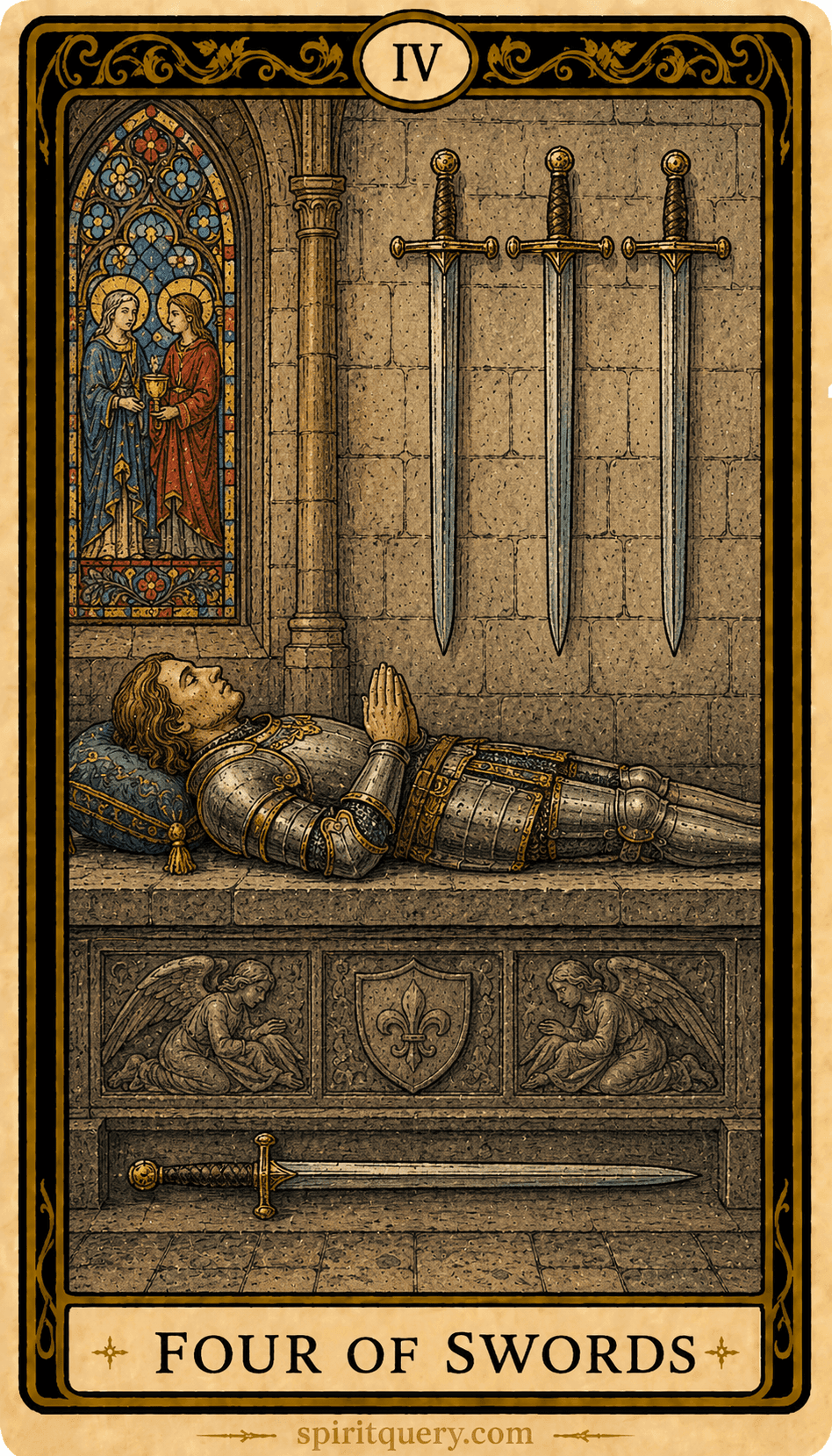 Four of Swords Tarot Card