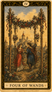 Four of Wands Tarot Card