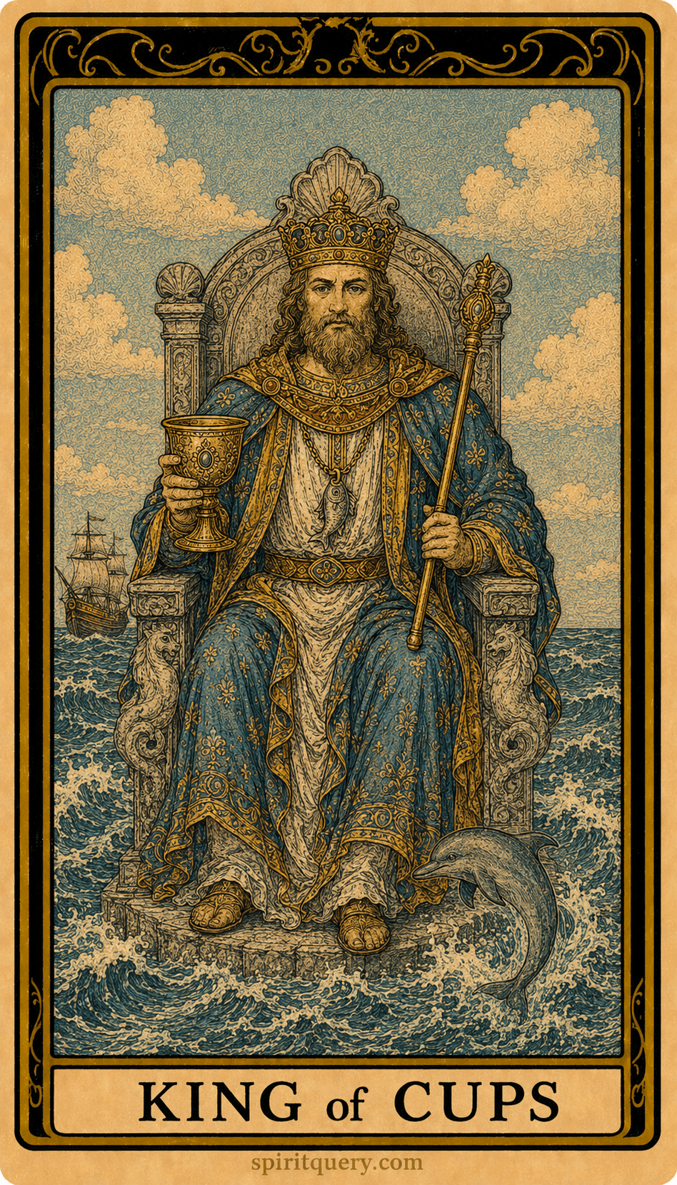 King of Cups Tarot Card