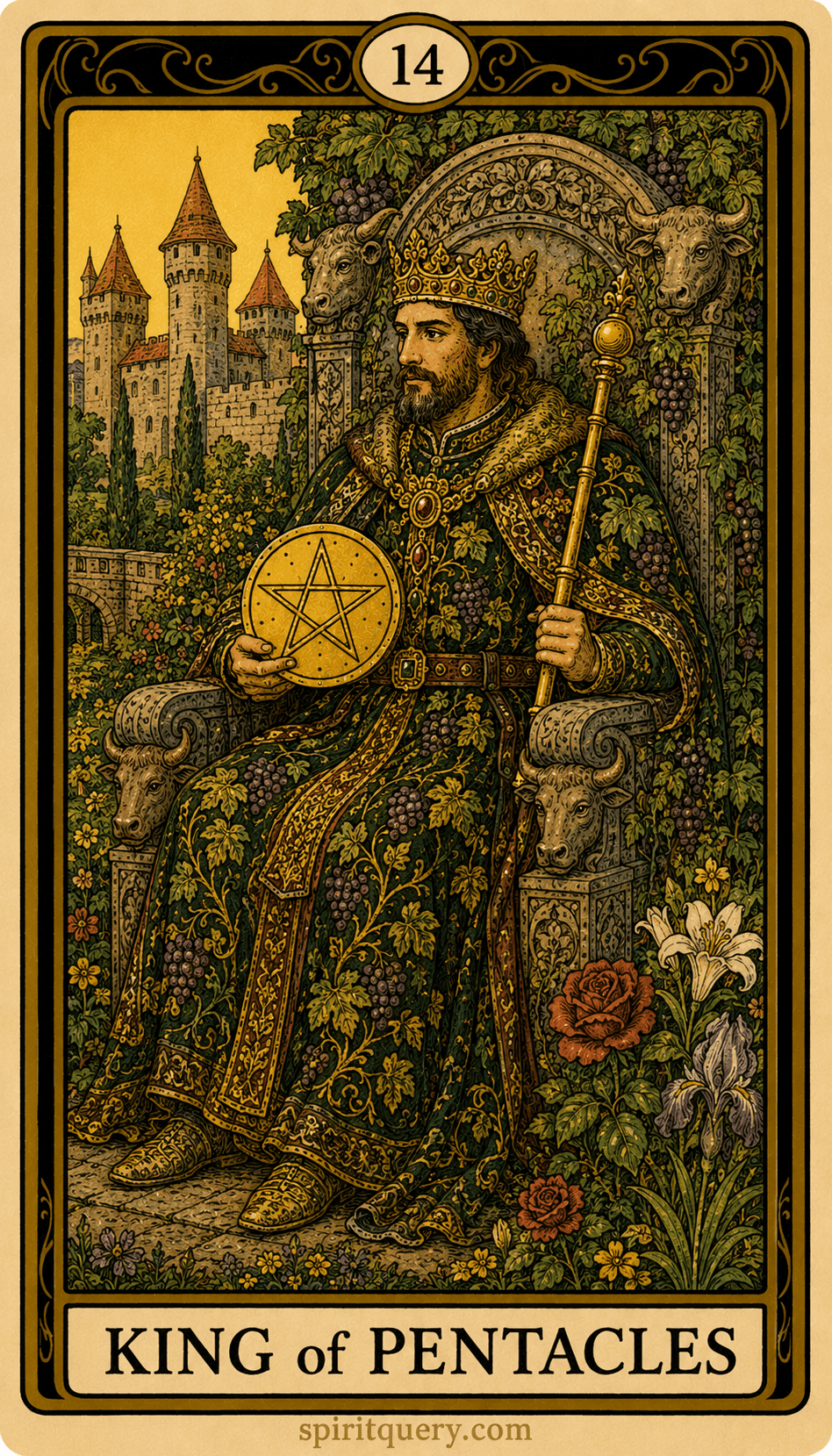 King of Pentacles Tarot Card
