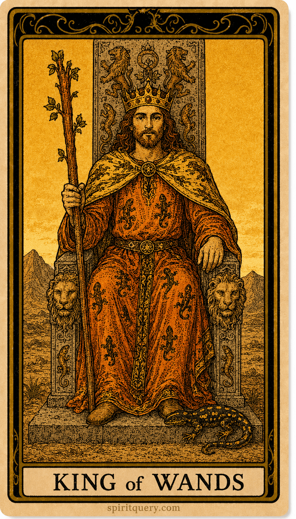 King of Wands Tarot Card