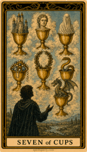 Seven of Cups Tarot Card
