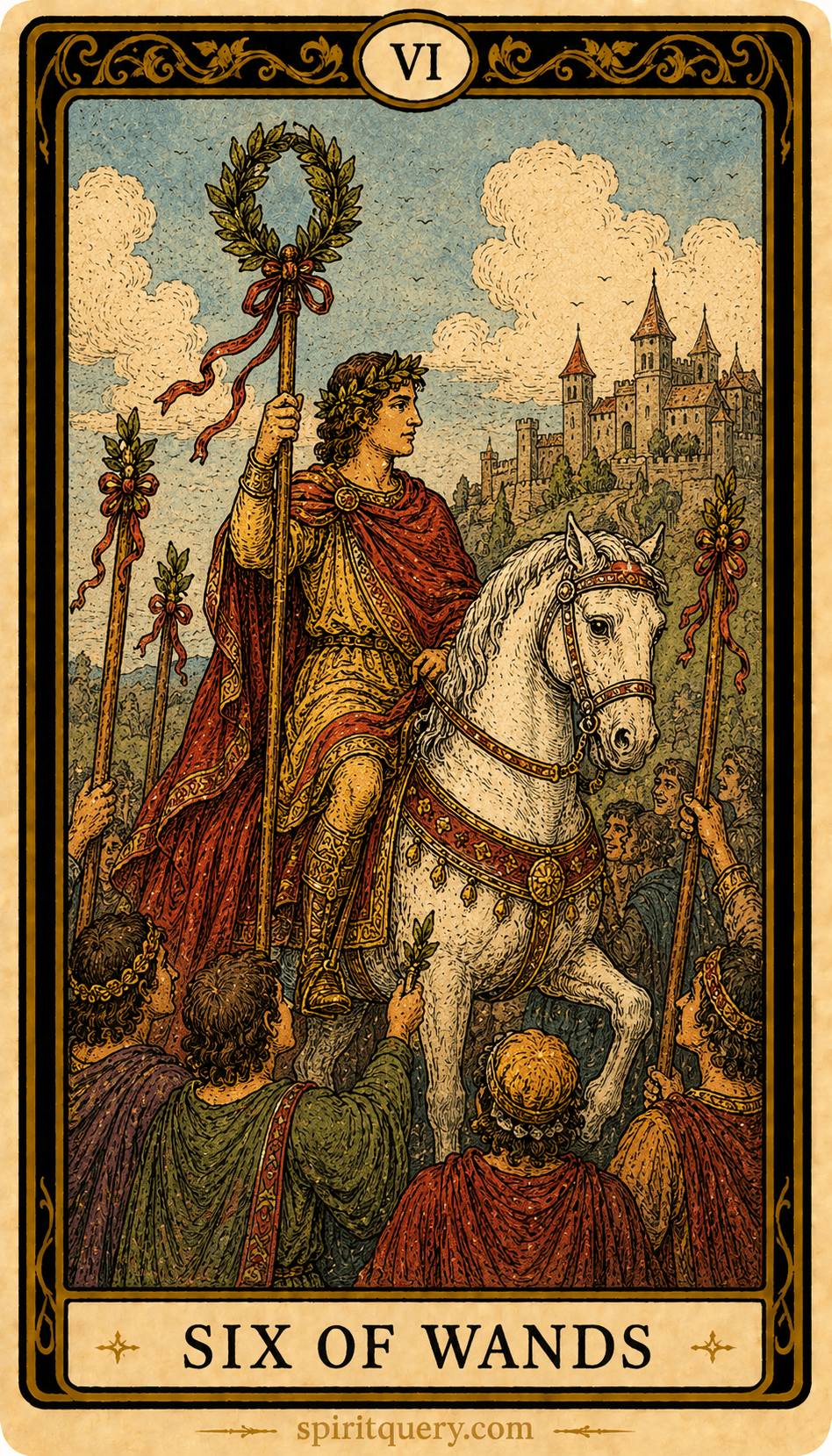 Six of Wands Tarot Card