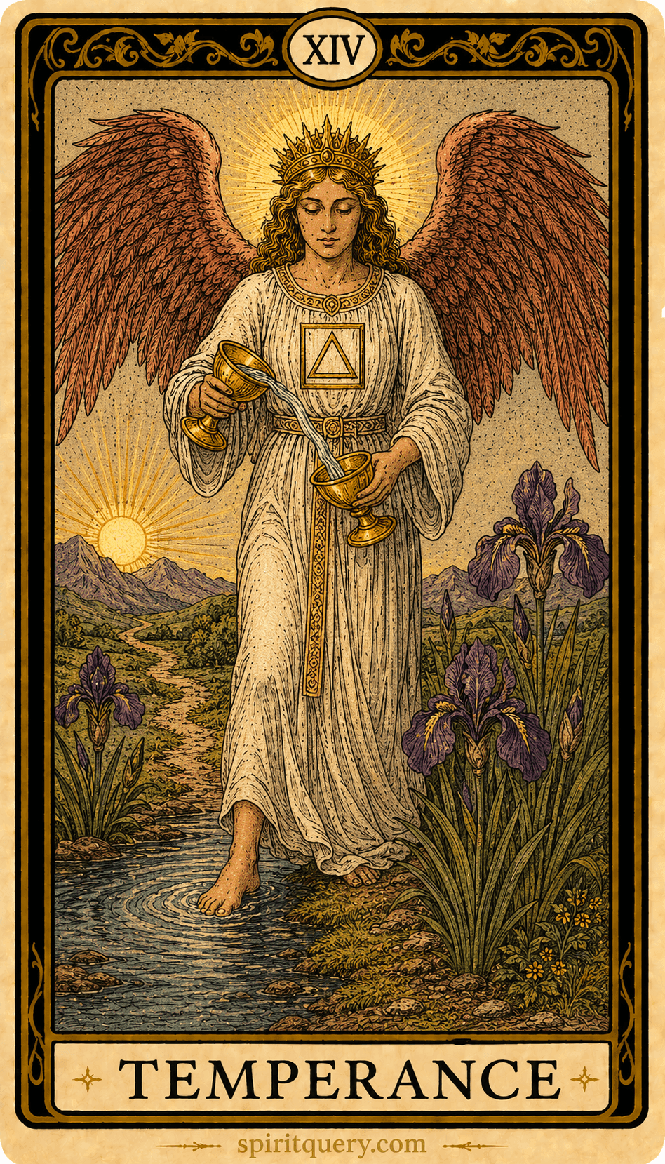 Temperance Tarot Card