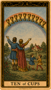 Ten of Cups Tarot Card
