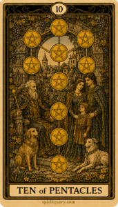 Ten of Pentacles Tarot Card