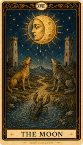 The Moon Tarot Card