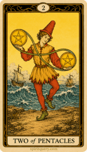 Two of Pentacles Tarot Card