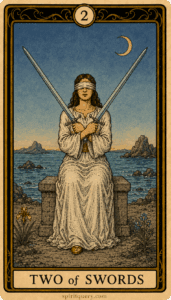 Two of Swords Tarot Card