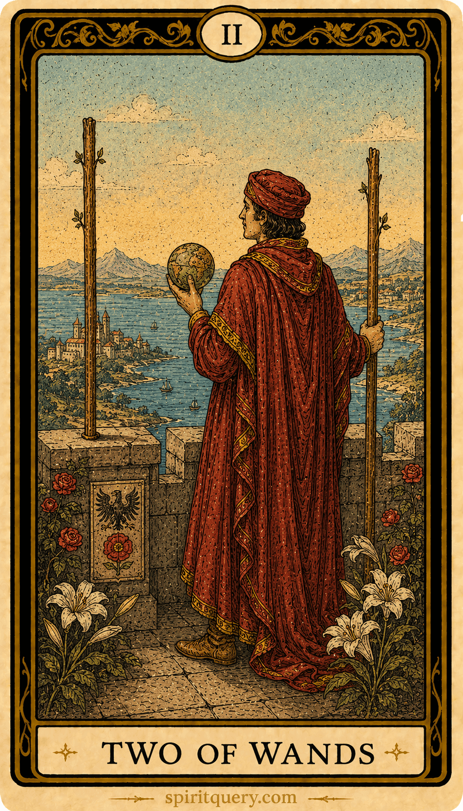 Two of Wands Tarot Card
